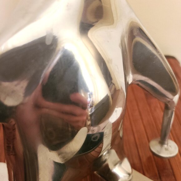 MCM 1960's Aluminum Penguin on Skis Statue - Picture 7 of 8